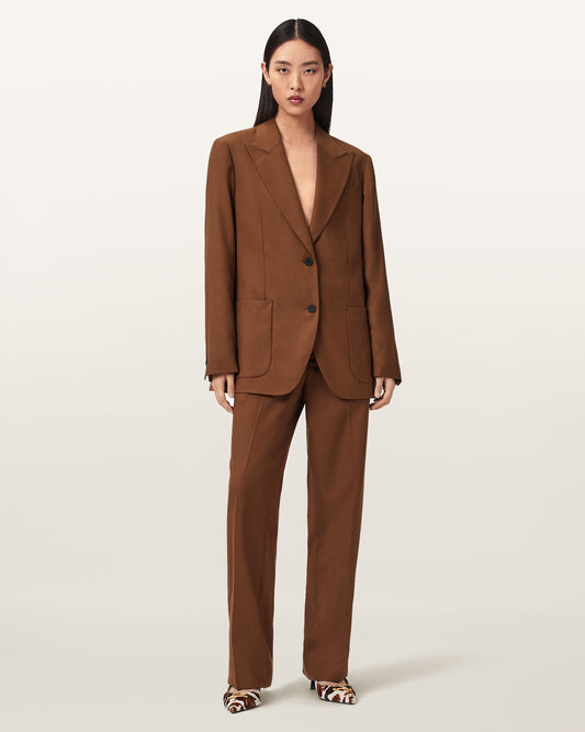 Seashell מכנסיים ארוכים לנשים Beck Trouser ALLSAINTS