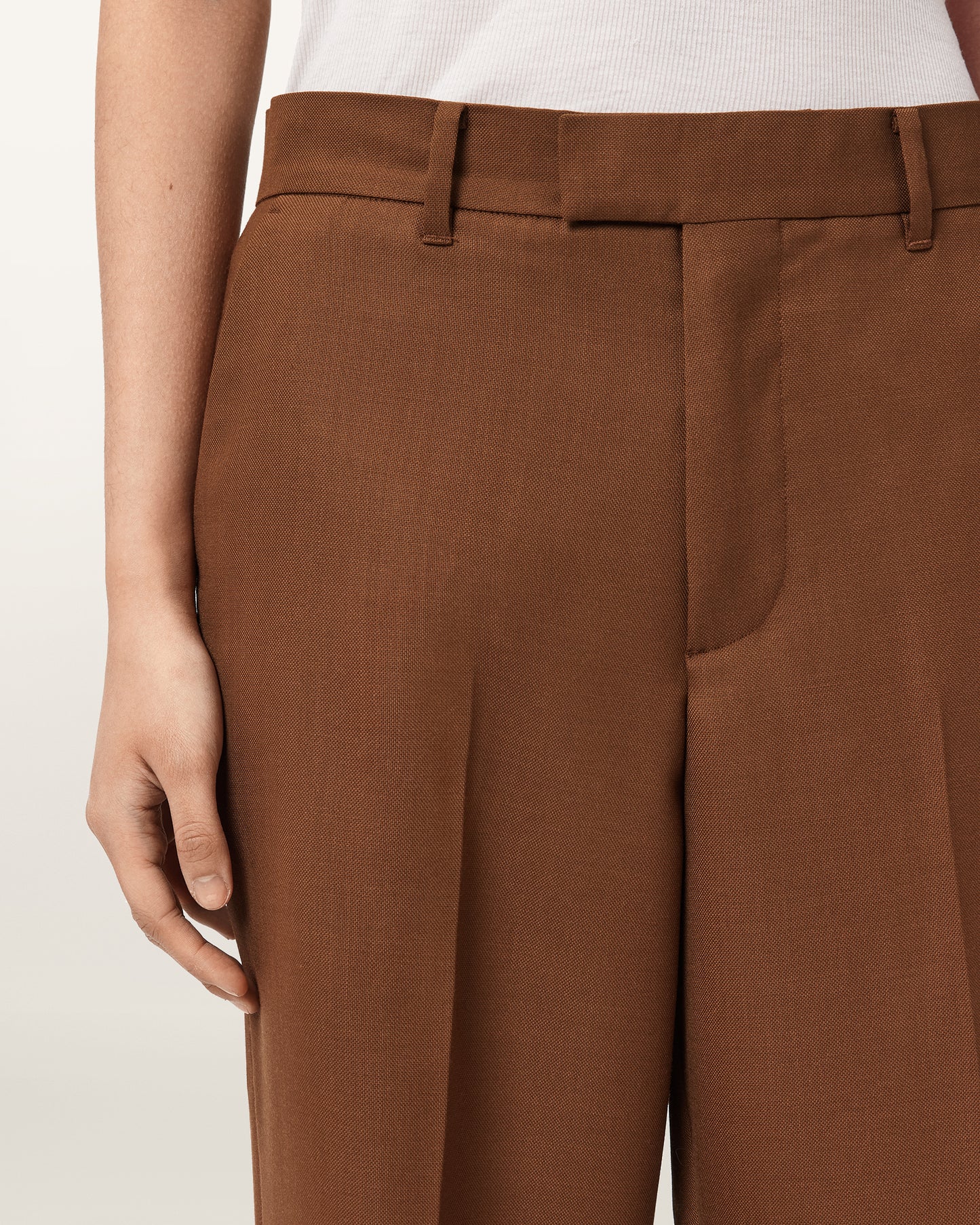 Saddle Brown מכנסיים ארוכים לנשים Beck Trouser ALLSAINTS