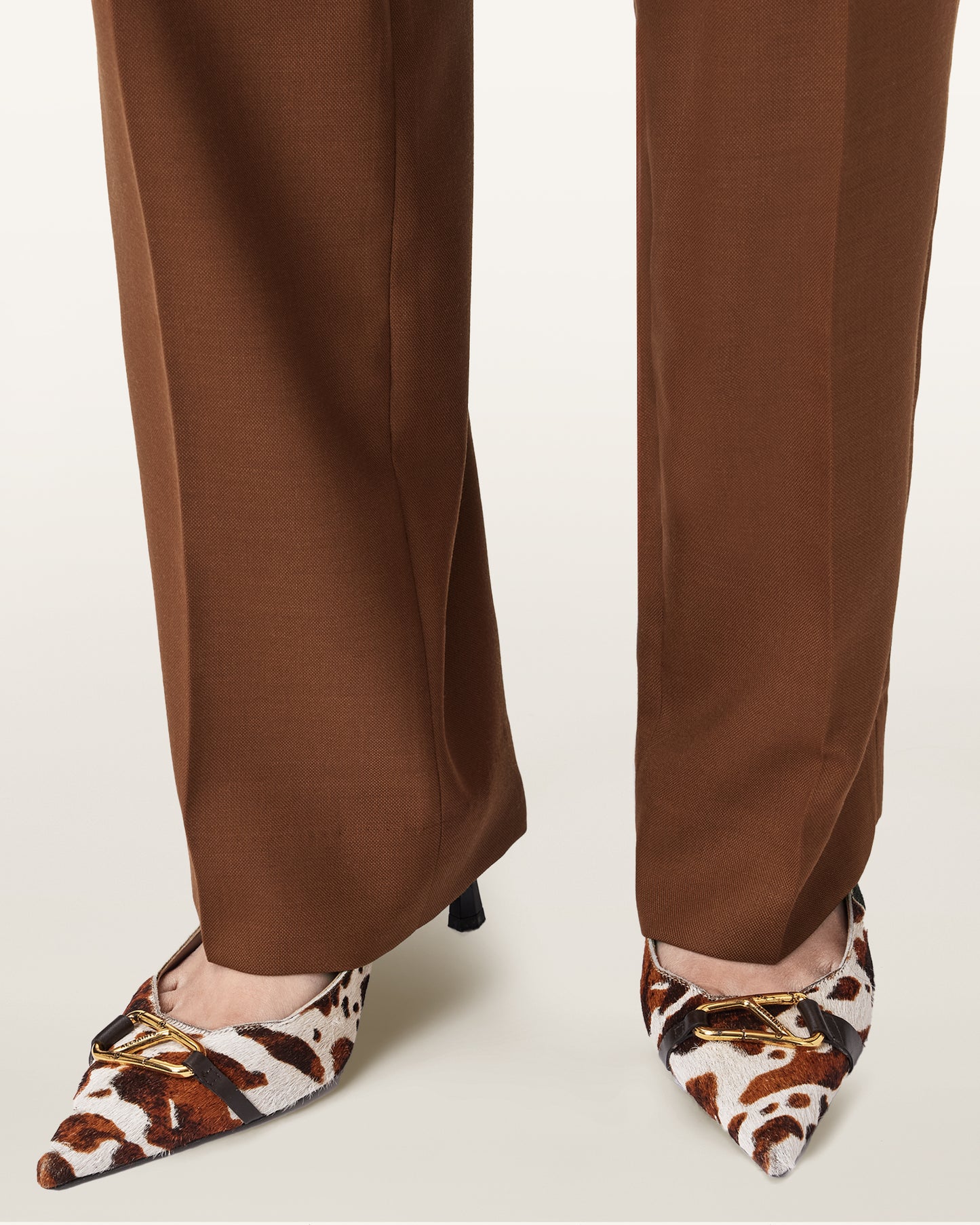 Saddle Brown מכנסיים ארוכים לנשים Beck Trouser ALLSAINTS