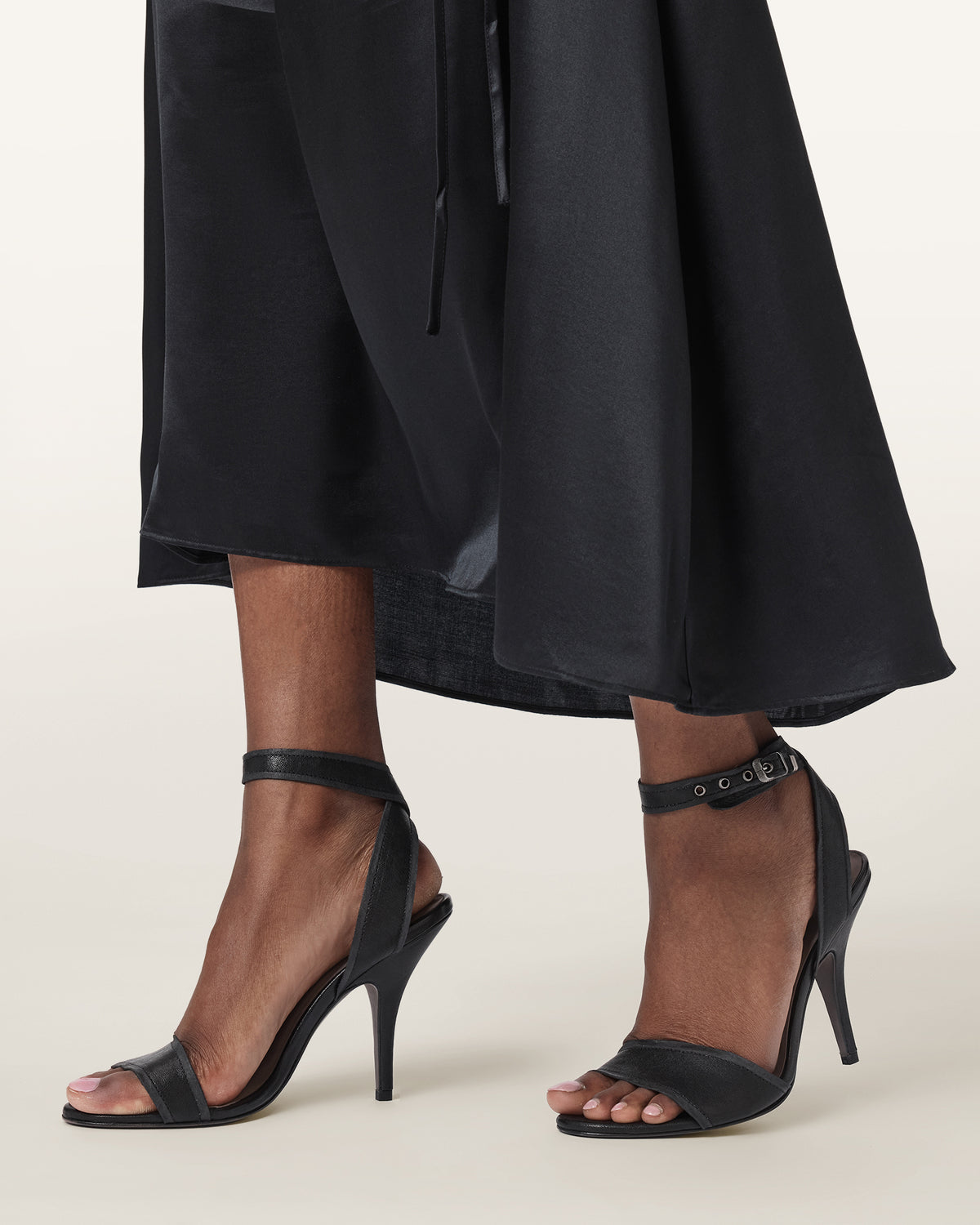 Dark Slate Gray סנדלי עקב לנשים Vera ALLSAINTS