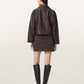 Antique White חצאית מיני מזמש לנשים Renai ALLSAINTS