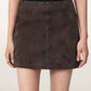 Dark Slate Gray חצאית מיני מזמש לנשים Renai ALLSAINTS
