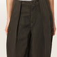 Dark Slate Gray מכנסיים ברגל רחבה מבד פשתן לנשים Phi ALLSAINTS