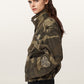 Seashell ג'קט פרינט צבאי לנשים Clay Patch Jacket ALLSAINTS