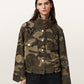 Seashell ג'קט פרינט צבאי לנשים Clay Patch Jacket ALLSAINTS