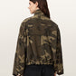 Seashell ג'קט פרינט צבאי לנשים Clay Patch Jacket ALLSAINTS