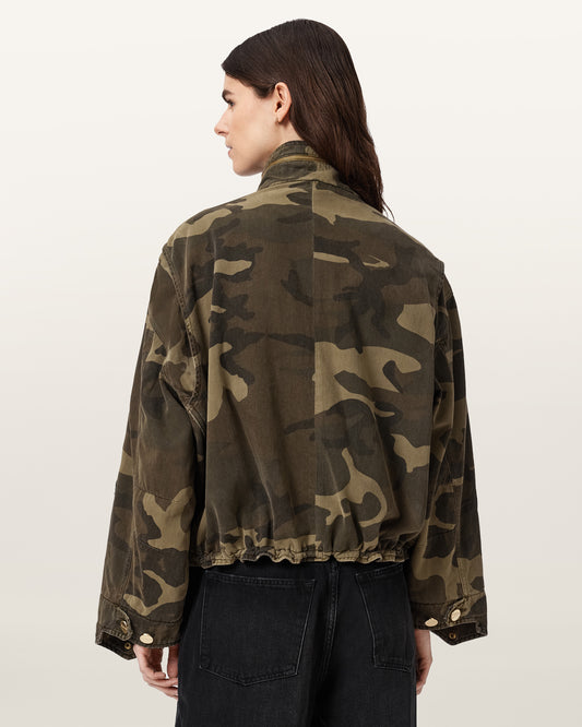 ג'קט פרינט צבאי לנשים Clay Patch Jacket