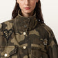 Seashell ג'קט פרינט צבאי לנשים Clay Patch Jacket ALLSAINTS