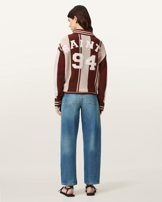 Antique White ג'ינס ארוך לנשים Sadie - Barrel Fit ALLSAINTS