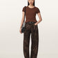 Seashell Sadie - Barrel Fit ג'ינס ארוך מנומר לנשים ALLSAINTS