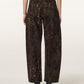 Black Sadie - Barrel Fit ג'ינס ארוך מנומר לנשים ALLSAINTS