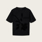 Black טי שירט קצרה עם הדפס גרפי לנשים Athea ALLSAINTS