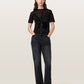 Light Gray טי שירט קצרה עם הדפס גרפי לנשים Athea ALLSAINTS
