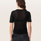 Black טי שירט קצרה עם הדפס גרפי לנשים Athea ALLSAINTS