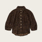 Dark Slate Gray חולצה מכופתרת בפרינט מנומר קצרה לנשים Nancy Denim Shirt ALLSAINTS