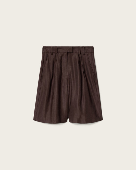 Dark Slate Gray מכנסיים קצרים מחויטים לנשים Charley ALLSAINTS