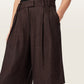 Dark Slate Gray מכנסיים קצרים מחויטים לנשים Charley ALLSAINTS