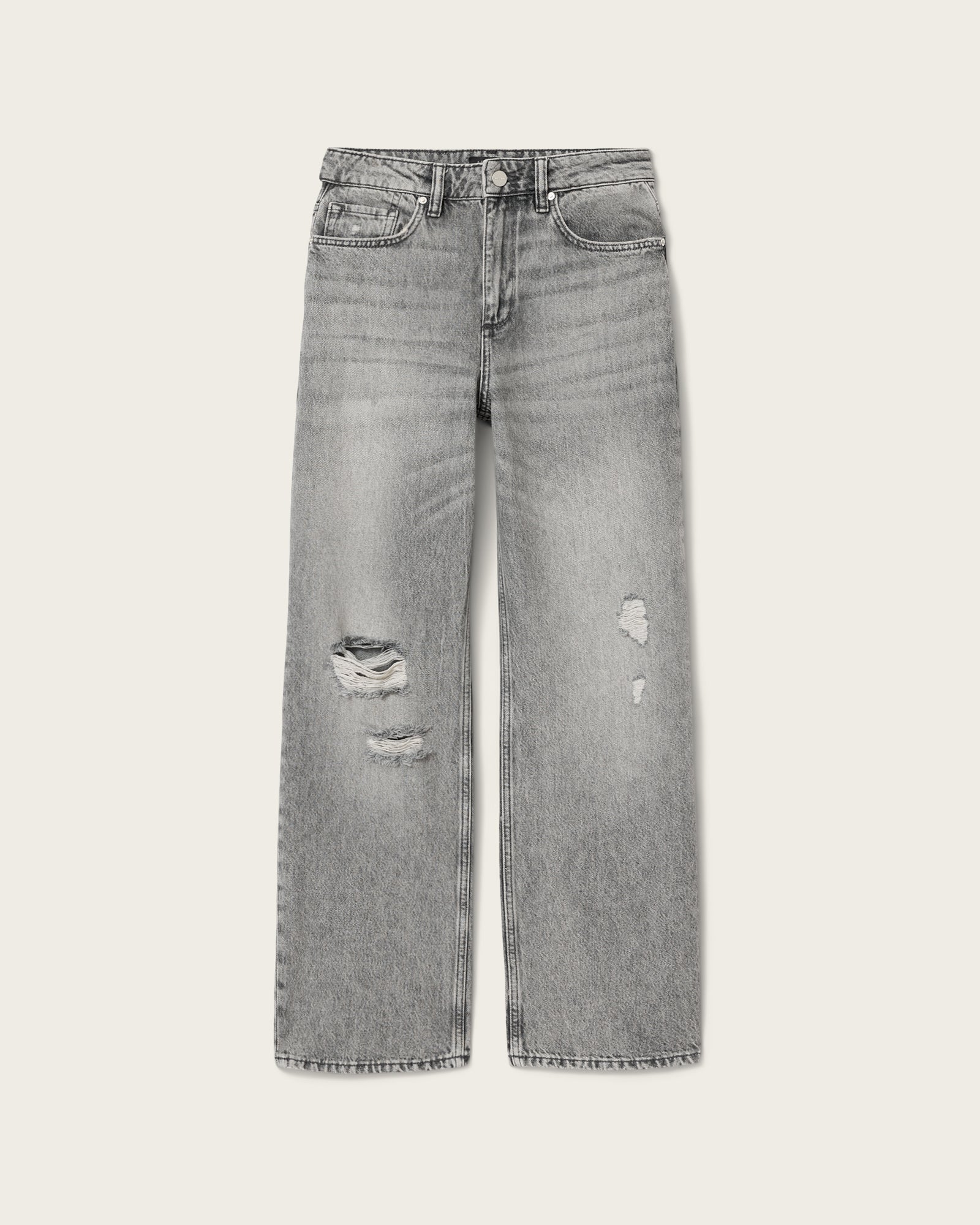 Light Slate Gray ג'ינס ארוך לנשים  Brooklyn - Straight Fit ALLSAINTS