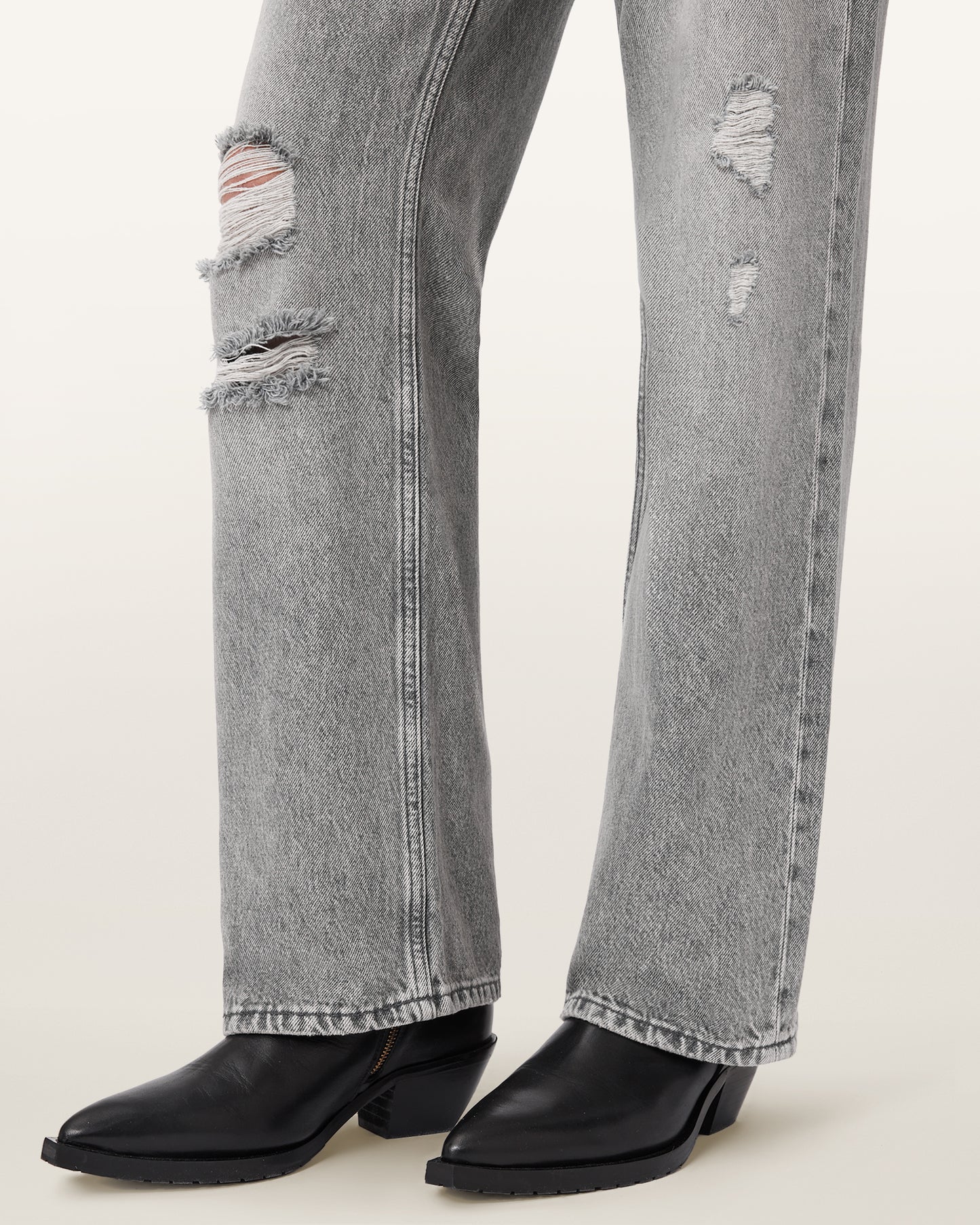 Light Slate Gray ג'ינס ארוך לנשים  Brooklyn - Straight Fit ALLSAINTS