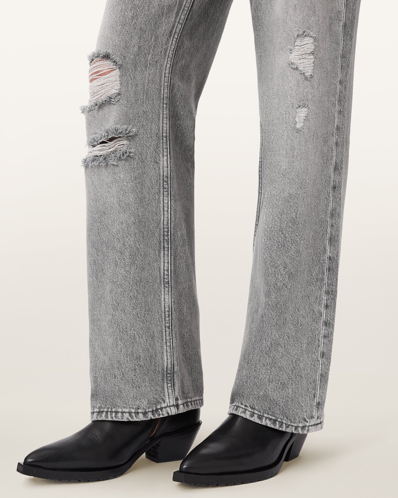 Light Slate Gray ג'ינס ארוך לנשים  Brooklyn - Straight Fit ALLSAINTS