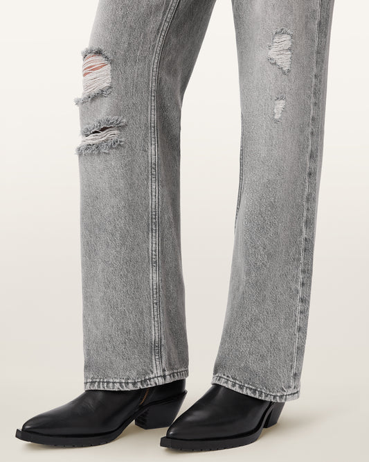 Light Slate Gray ג'ינס ארוך לנשים  Brooklyn - Straight Fit ALLSAINTS