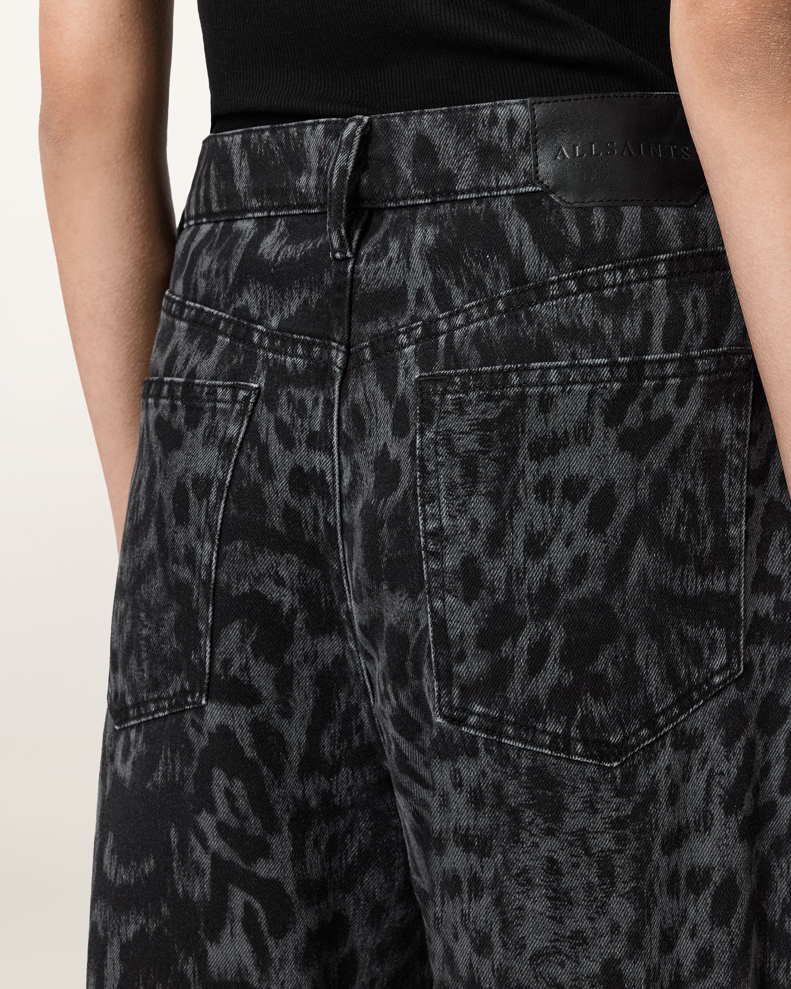 Dark Slate Gray ג'ינס ארוך לנשים Blake ALLSAINTS