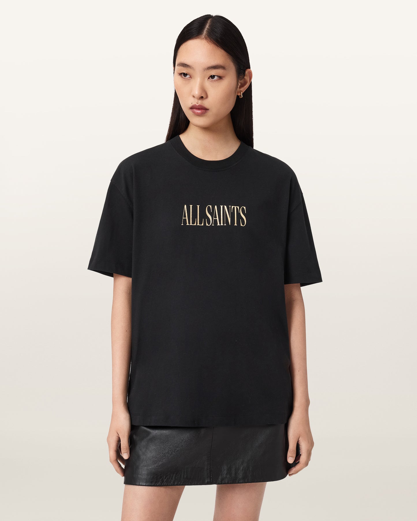 Seashell טי שירט קצרה לנשים Cora Etta Tee ALLSAINTS