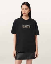 Seashell טי שירט קצרה לנשים Cora Etta Tee ALLSAINTS