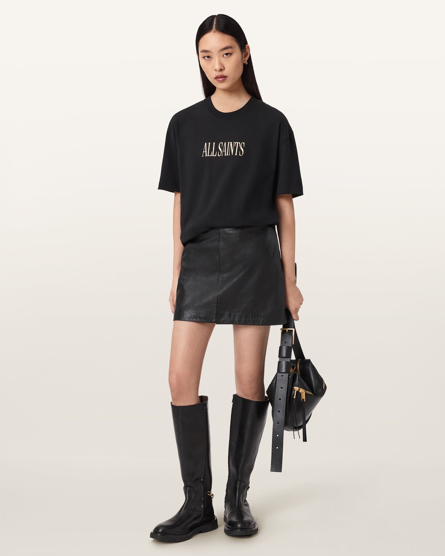 Seashell טי שירט קצרה לנשים Cora Etta Tee ALLSAINTS