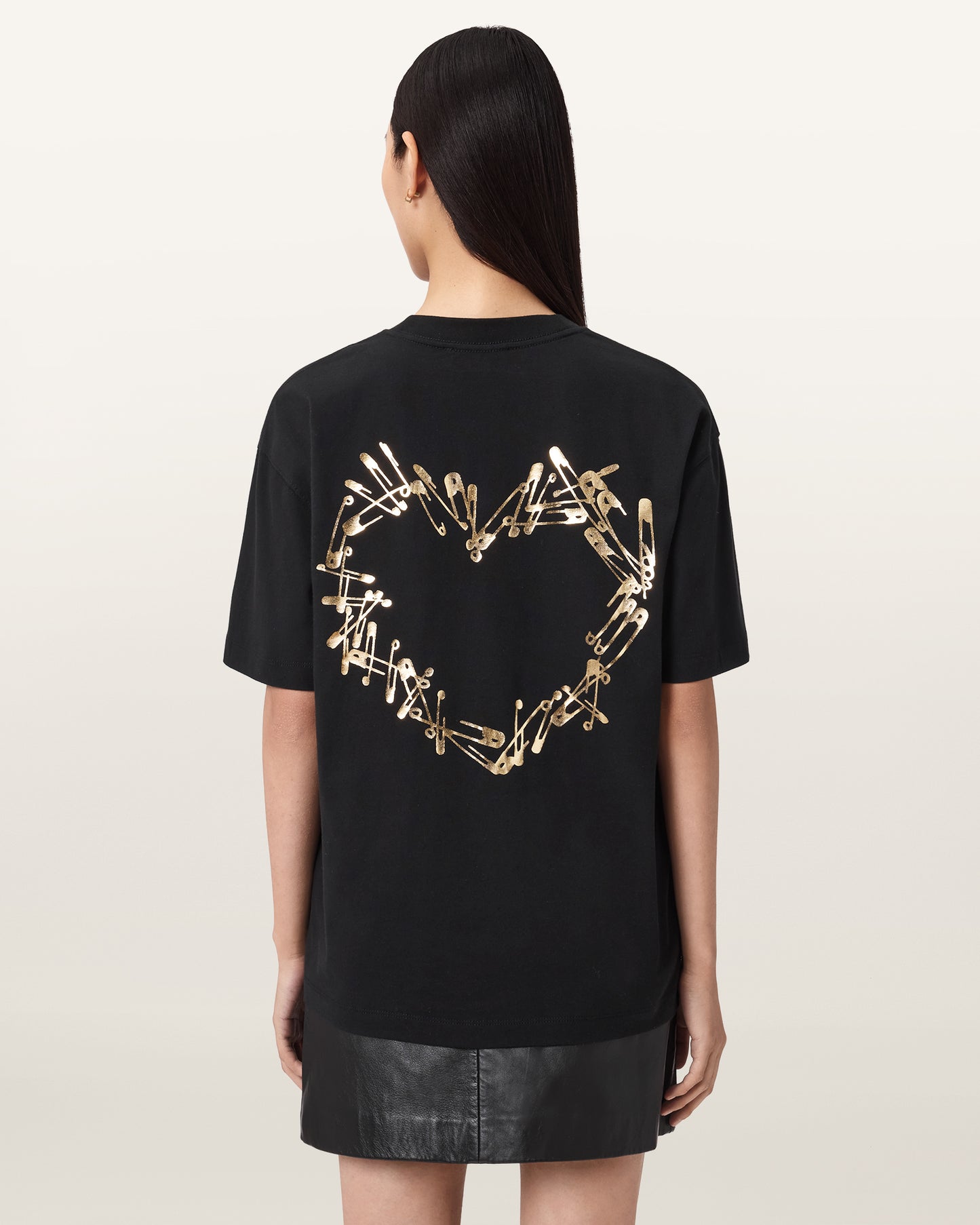 Seashell טי שירט קצרה לנשים Cora Etta Tee ALLSAINTS