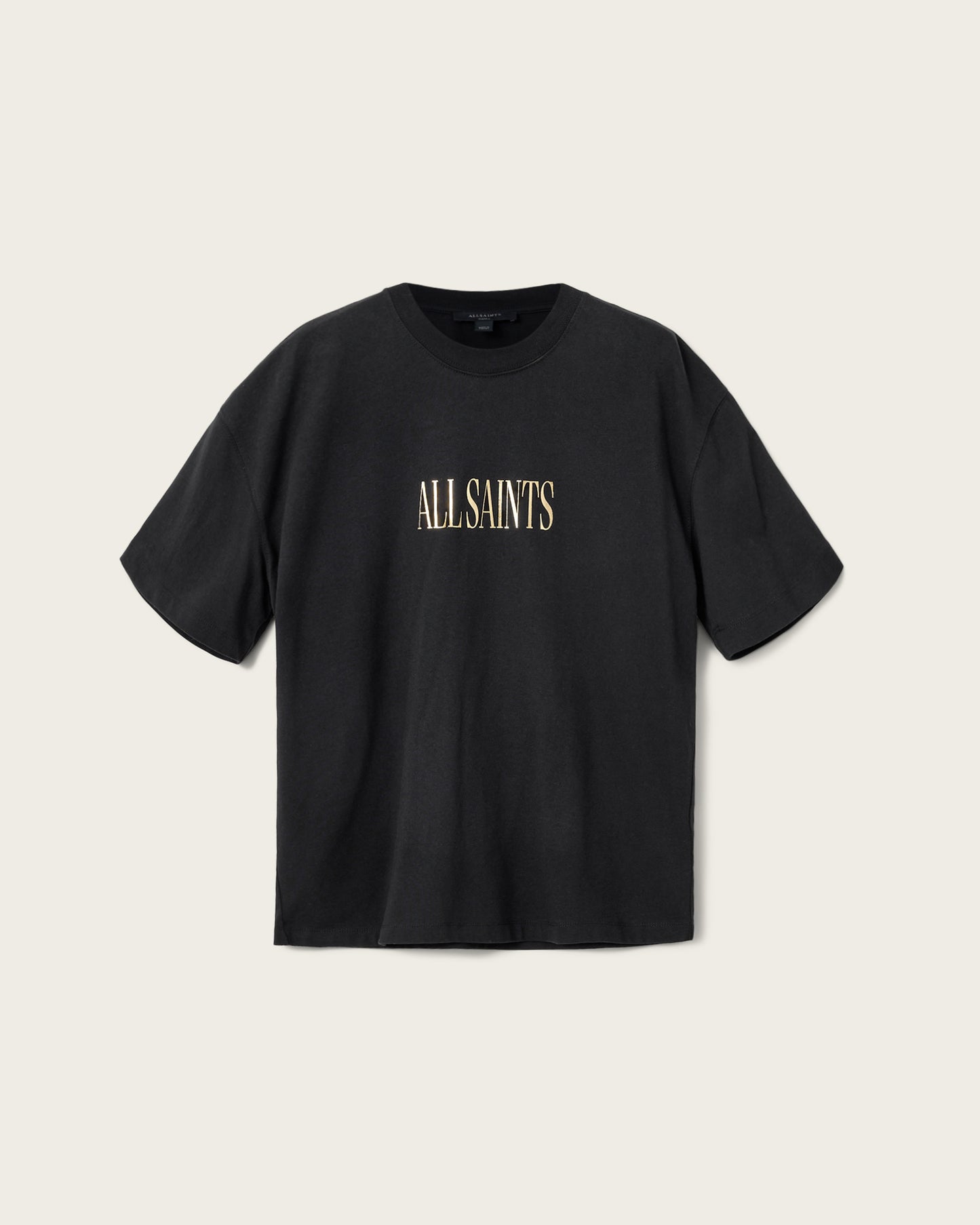 Dark Slate Gray טי שירט קצרה לנשים Cora Etta Tee ALLSAINTS