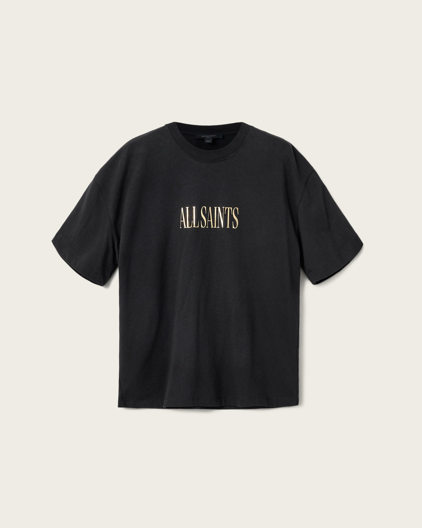 Dark Slate Gray טי שירט קצרה לנשים Cora Etta Tee ALLSAINTS