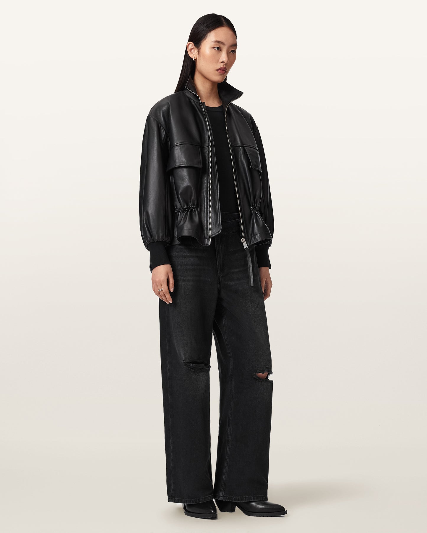 Seashell ג'ינס ארוך לנשים Aki - Wide Fit ALLSAINTS