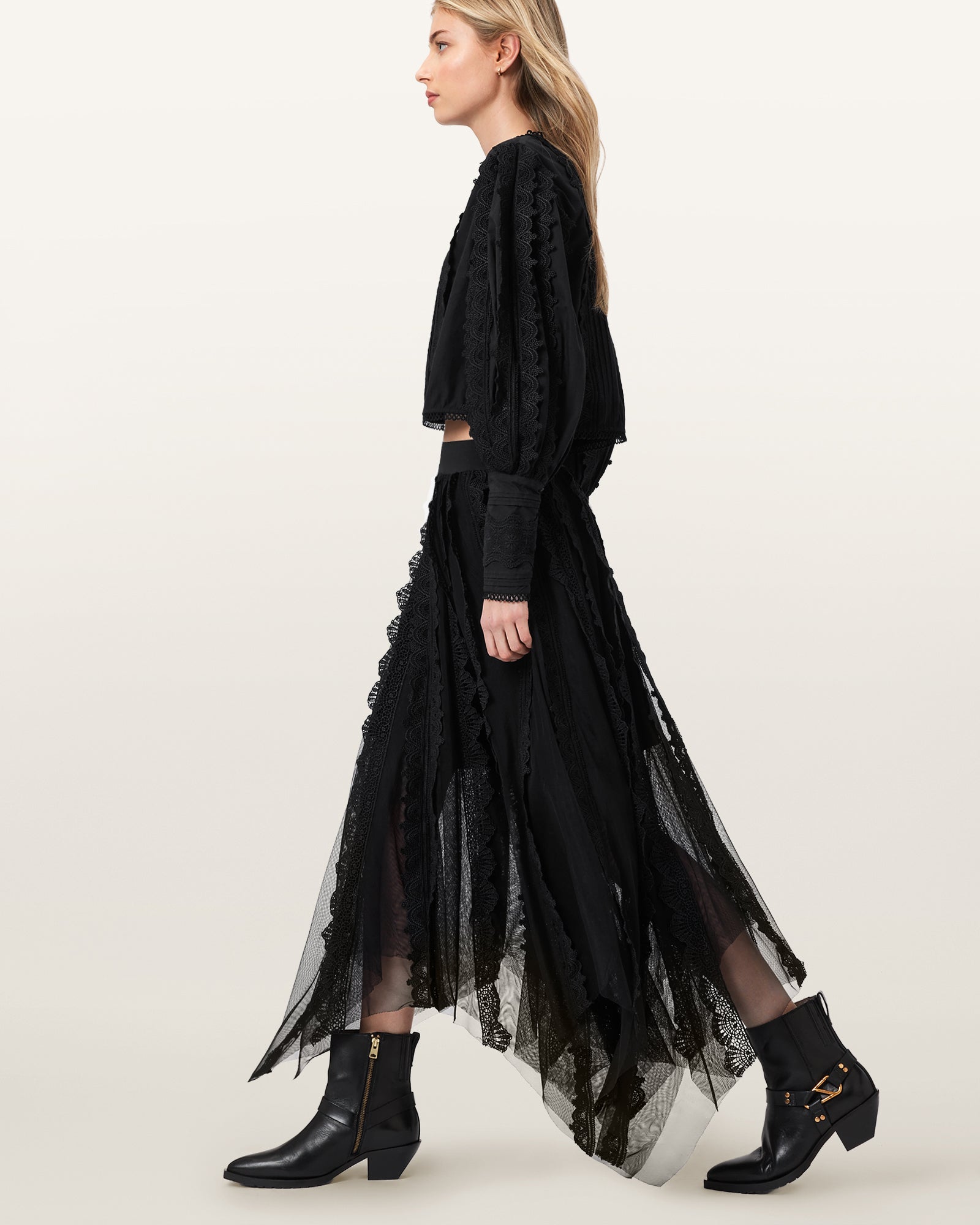 Seashell חצאית מידי לנשים Vashtie ALLSAINTS