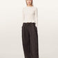 Antique White סוודר סריג קליל וצמוד לנשים Jas ALLSAINTS