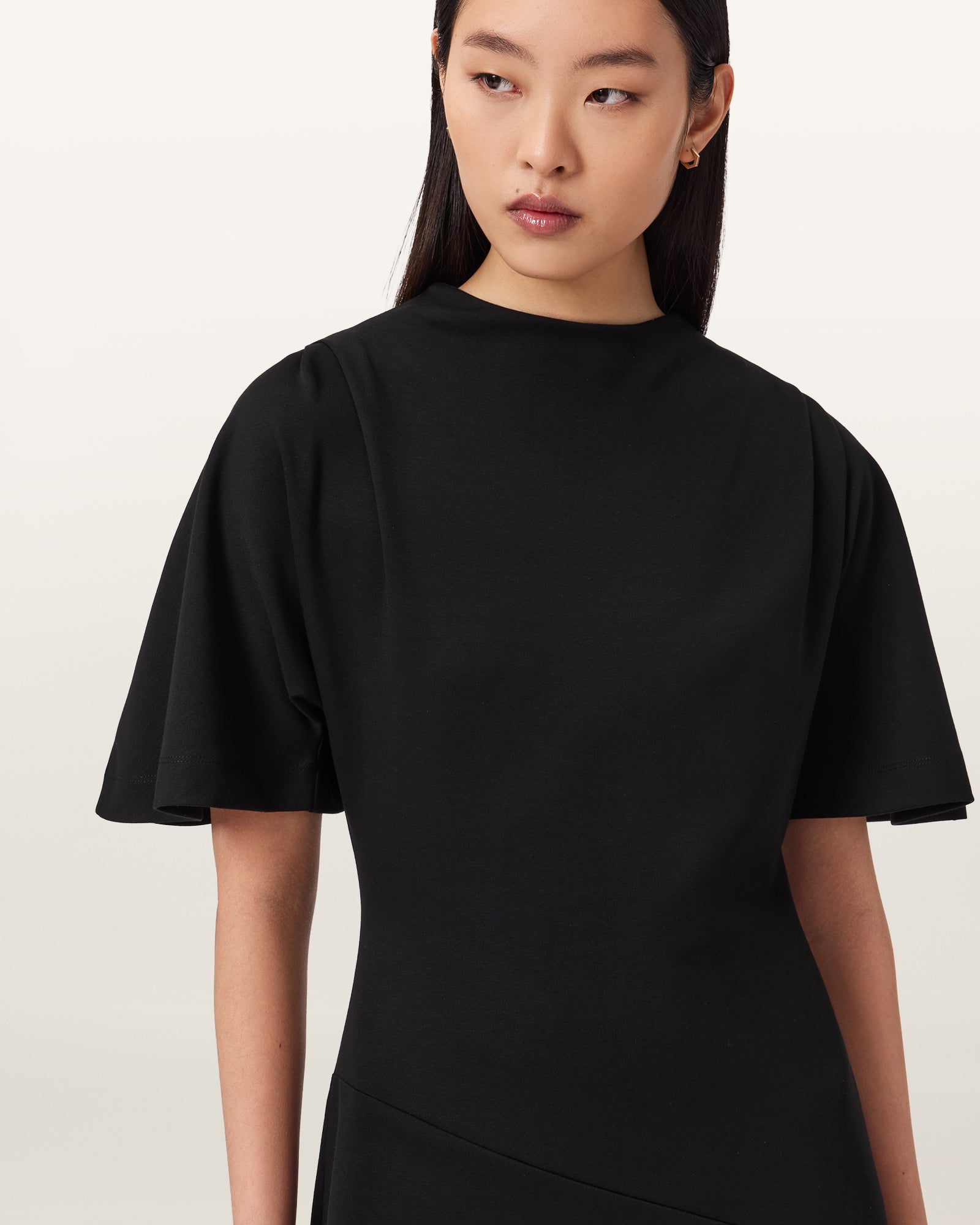 Black שמלת מיני לנשים  Rosa ALLSAINTS