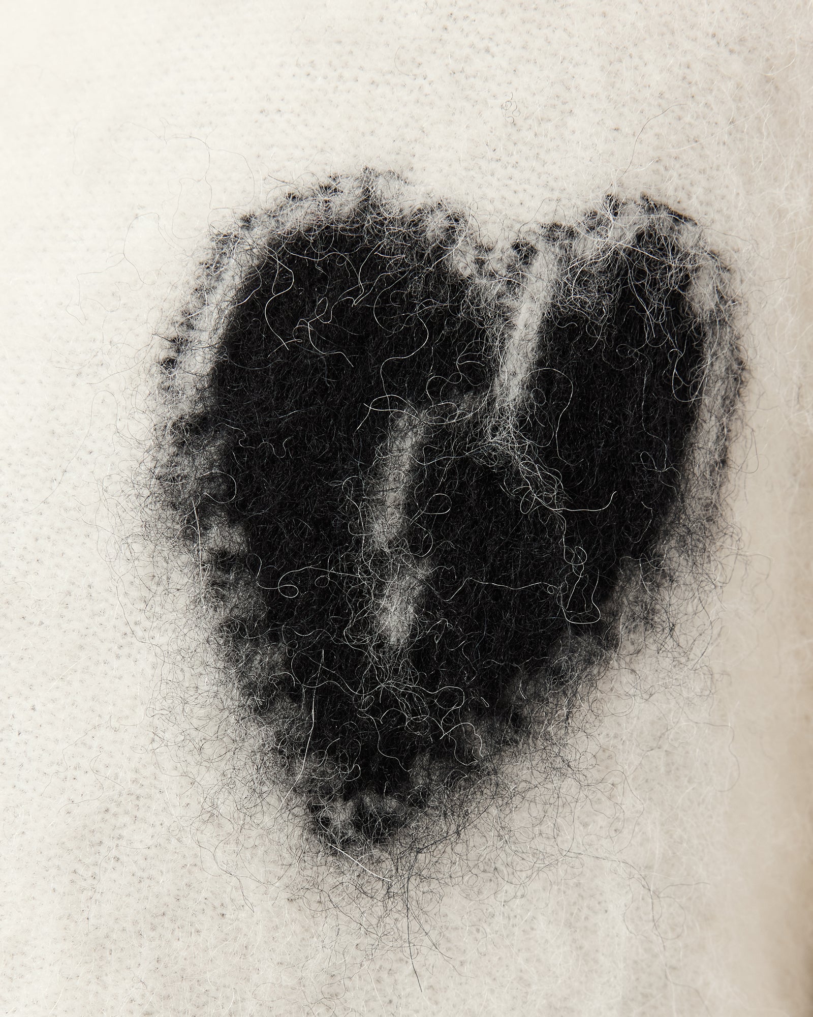 Antique White קרדיגן לבבות לנשים  Scatter Heart ALLSAINTS