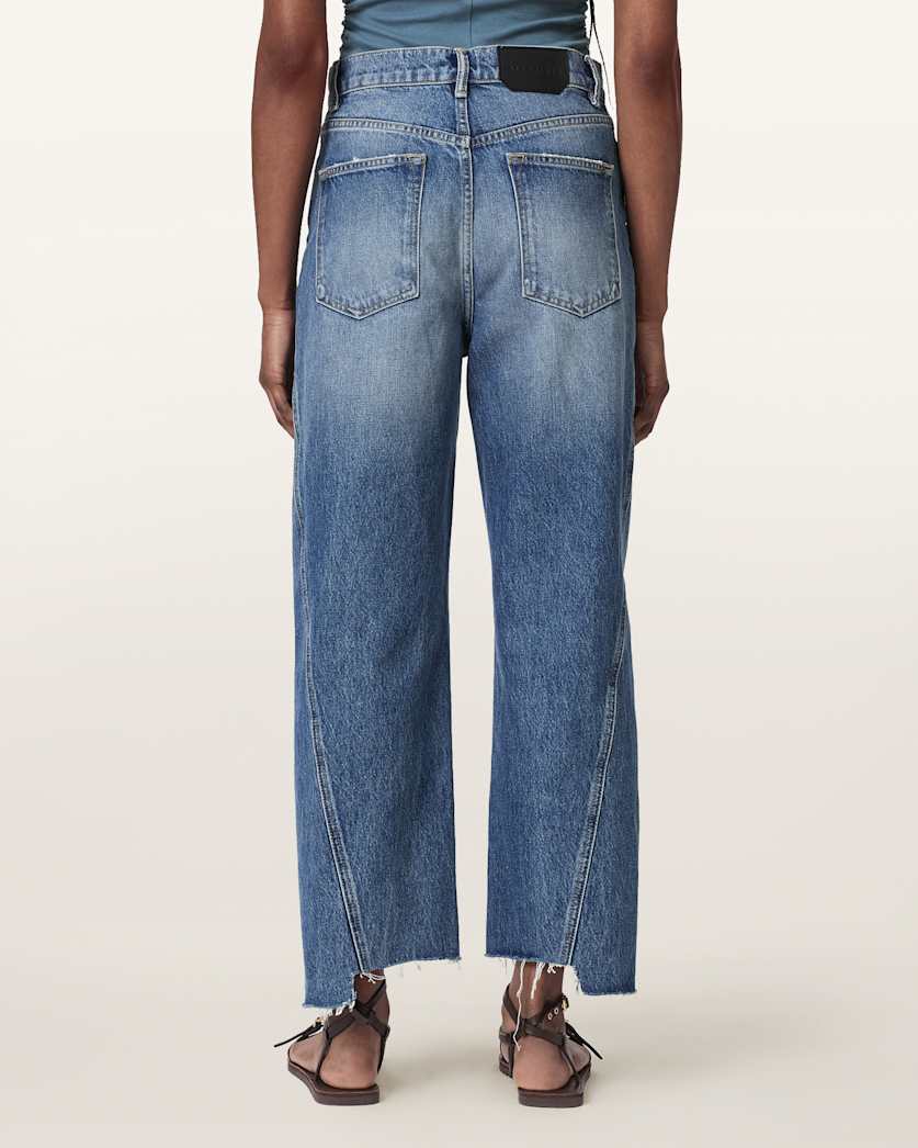 Seashell ג'ינס בגזרה משוחררת לנשים Fox - Loose Fit ALLSAINTS