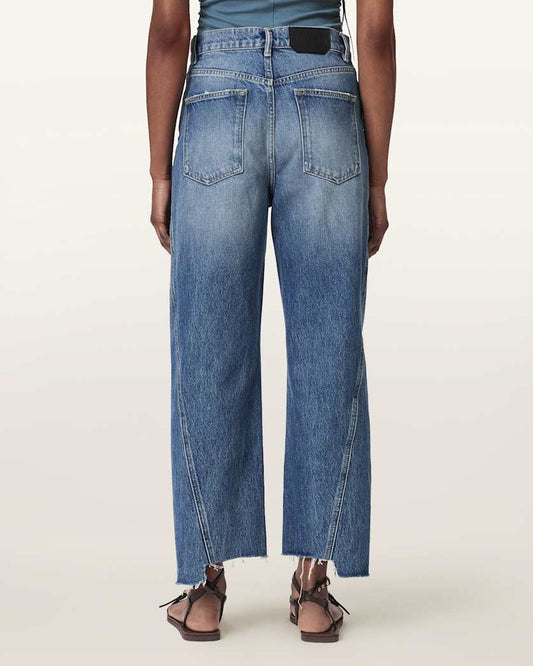 Seashell ג'ינס בגזרה משוחררת לנשים Fox - Loose Fit ALLSAINTS