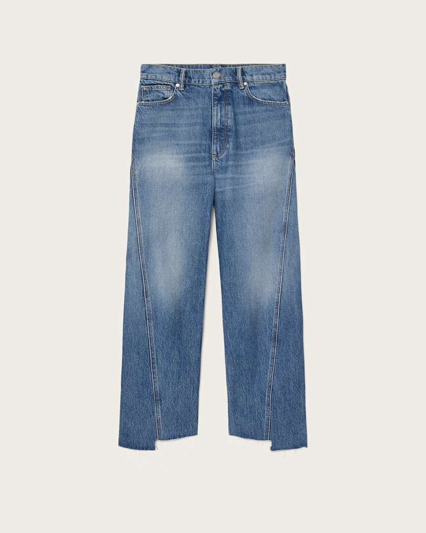 Dark Slate Blue ג'ינס בגזרה משוחררת לנשים Fox - Loose Fit ALLSAINTS