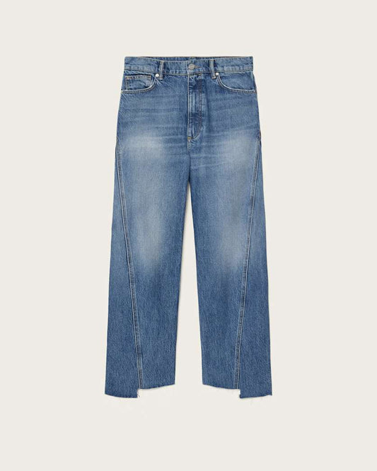 Dark Slate Blue ג'ינס בגזרה משוחררת לנשים Fox - Loose Fit ALLSAINTS