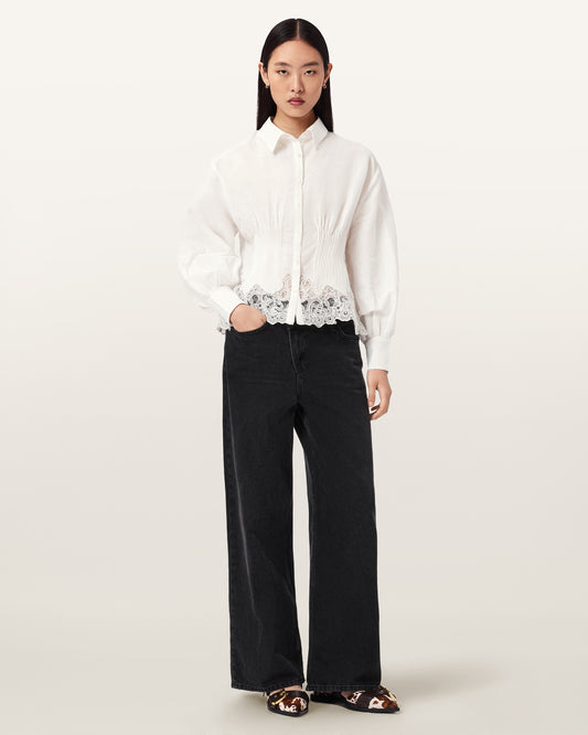 חולצה מכופתרת ארוכה לנשים Carol Shirt