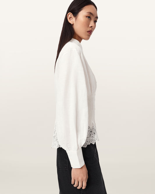 חולצה מכופתרת ארוכה לנשים Carol Shirt