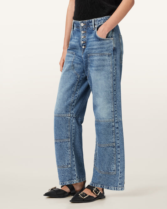 Seashell ג'ינס ארוך לנשים Tay Carpenter - Wide Fit ALLSAINTS