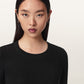 Black חולצת טריקו שרוול ארוך לנשים Rina ALLSAINTS
