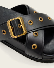 Black כפכפי עור לנשים Suki ALLSAINTS