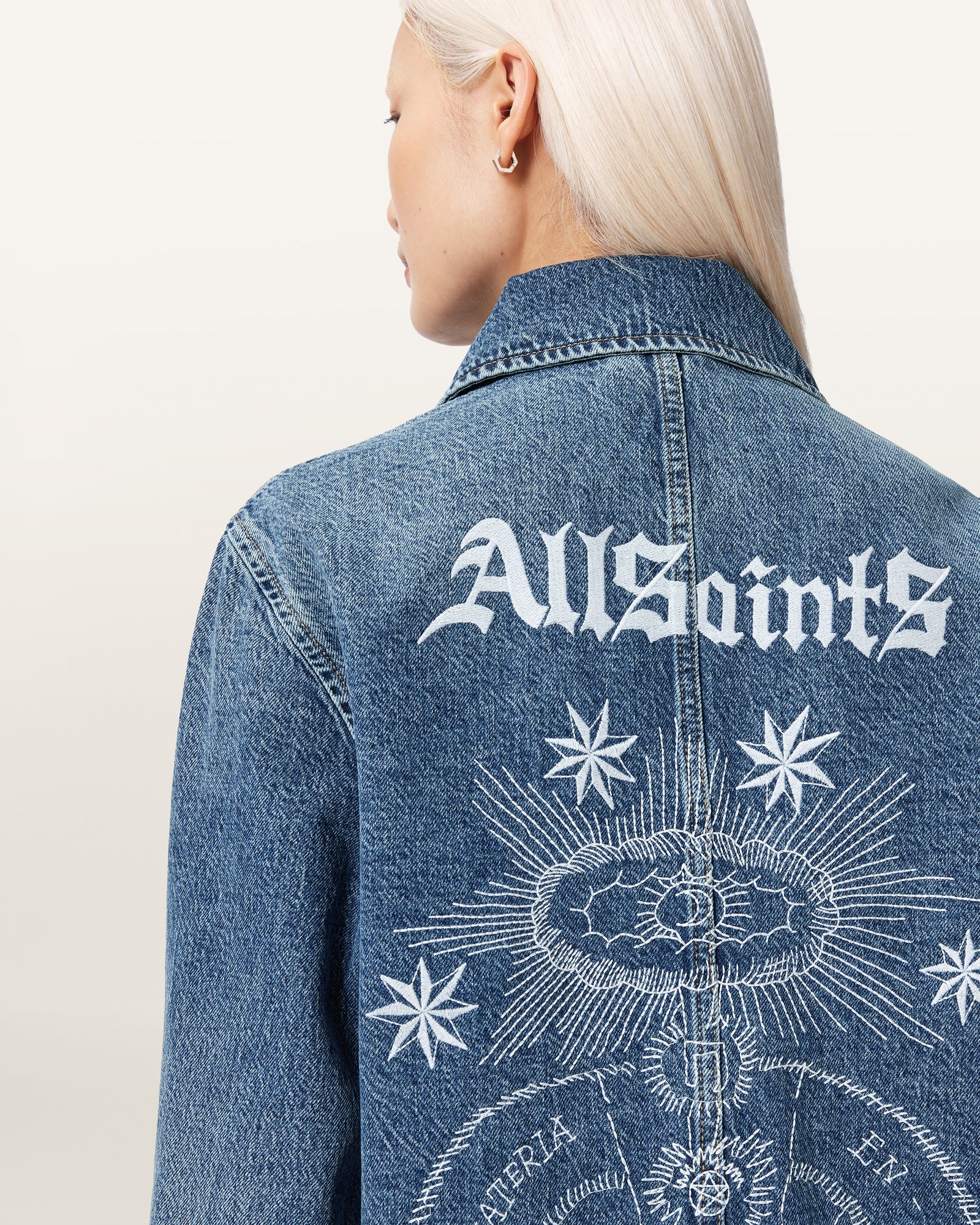 Seashell ג'קט לנשים Bex Denim Jacket ALLSAINTS
