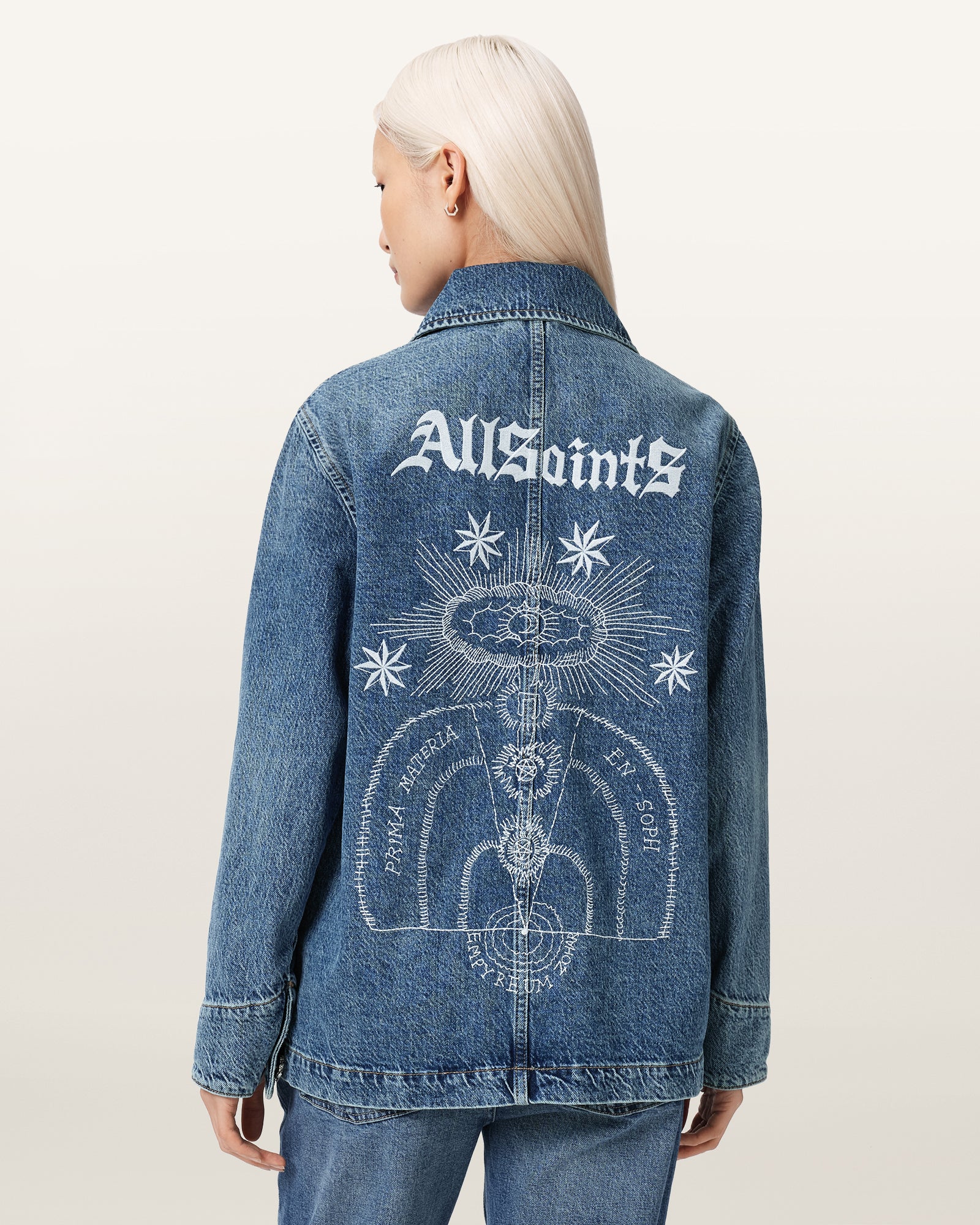 Seashell ג'קט לנשים Bex Denim Jacket ALLSAINTS