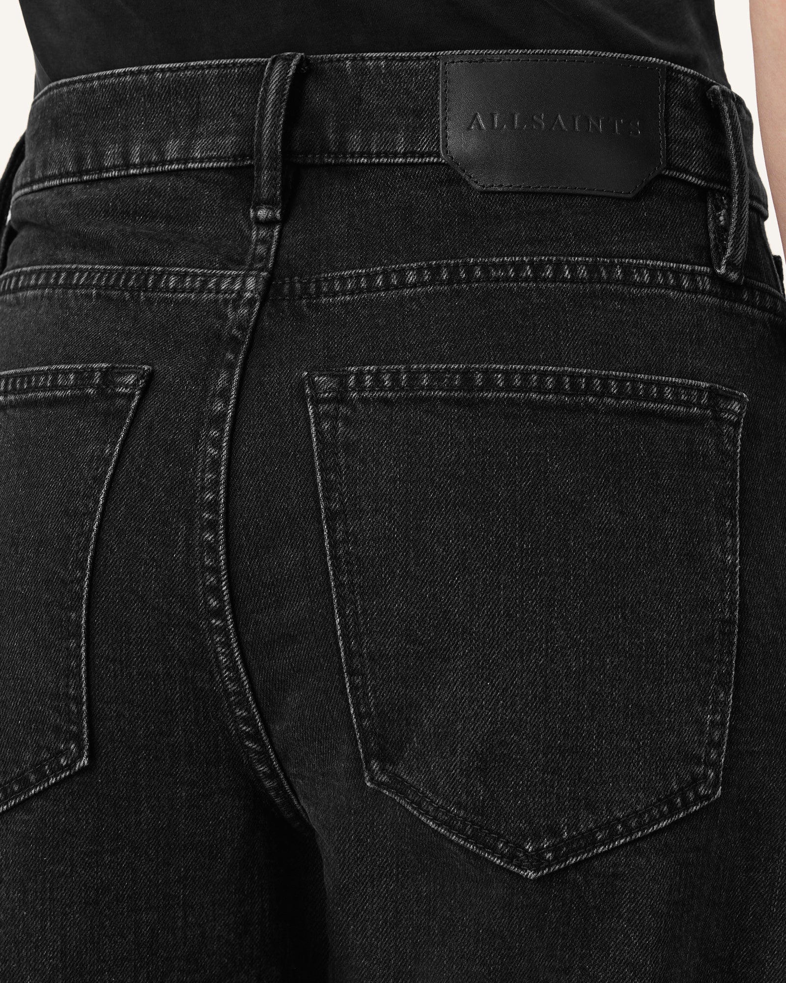 Black ג'ינס ארוך לנשים Sadie - Barrel Fit ALLSAINTS