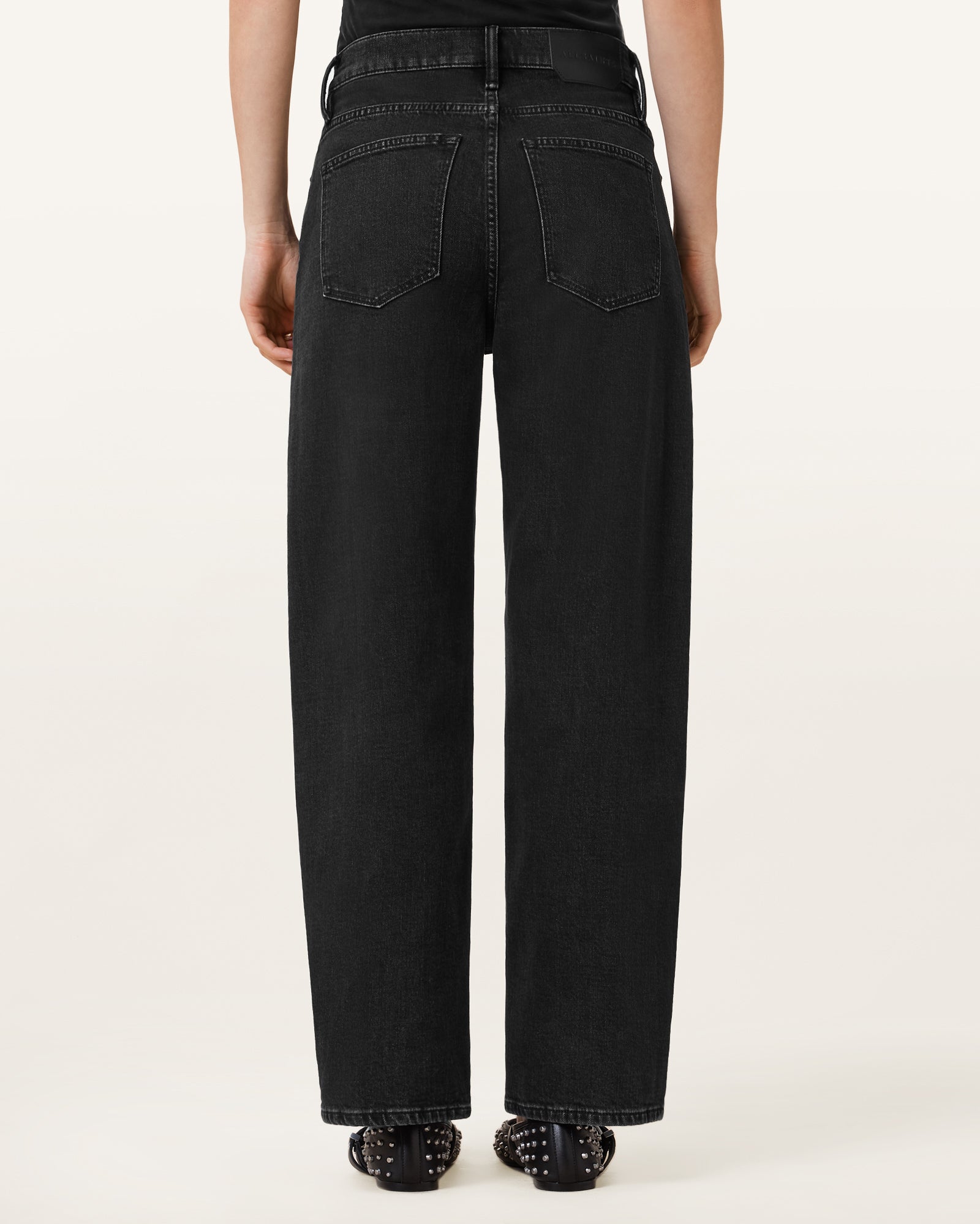 Black ג'ינס ארוך לנשים Sadie - Barrel Fit ALLSAINTS